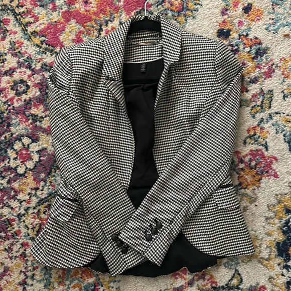 White House Black Market Houndstooth Blazer - Picture 1 of 2